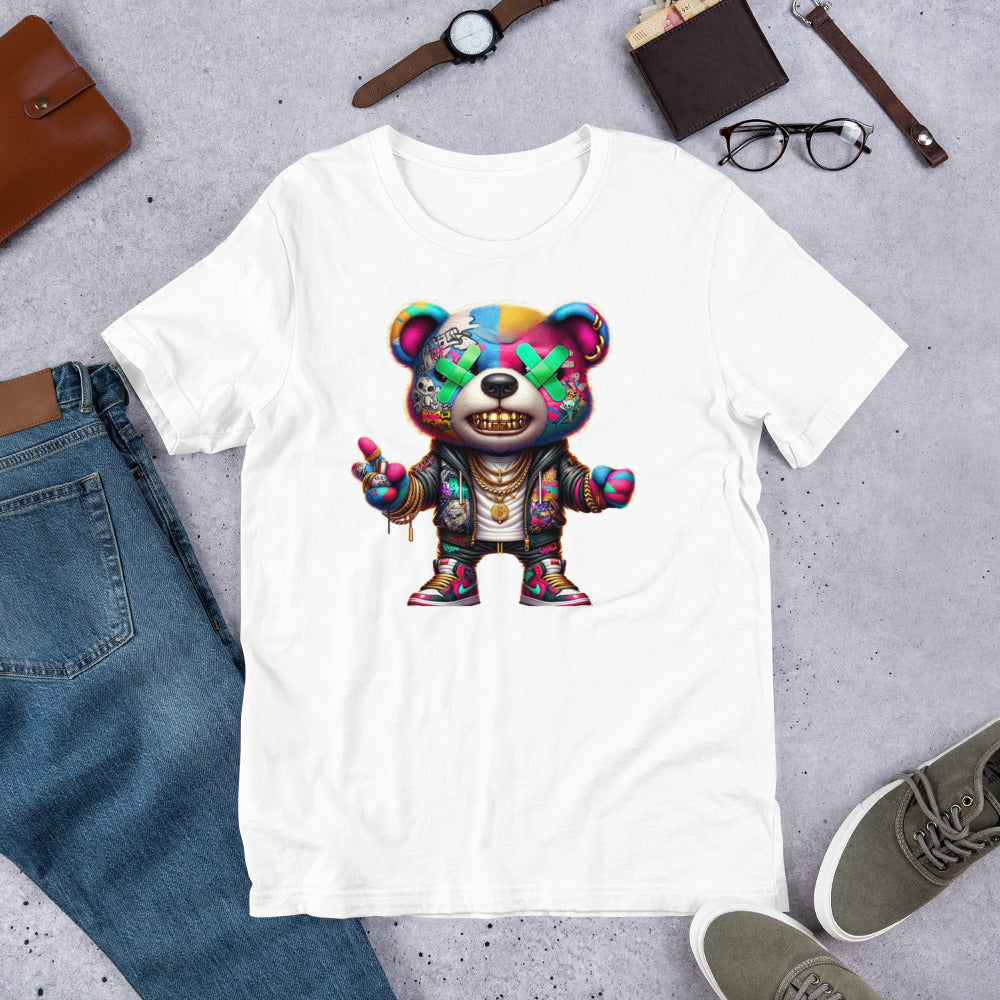 Neon Whassup Teddy Bear Unisex T-Shirt