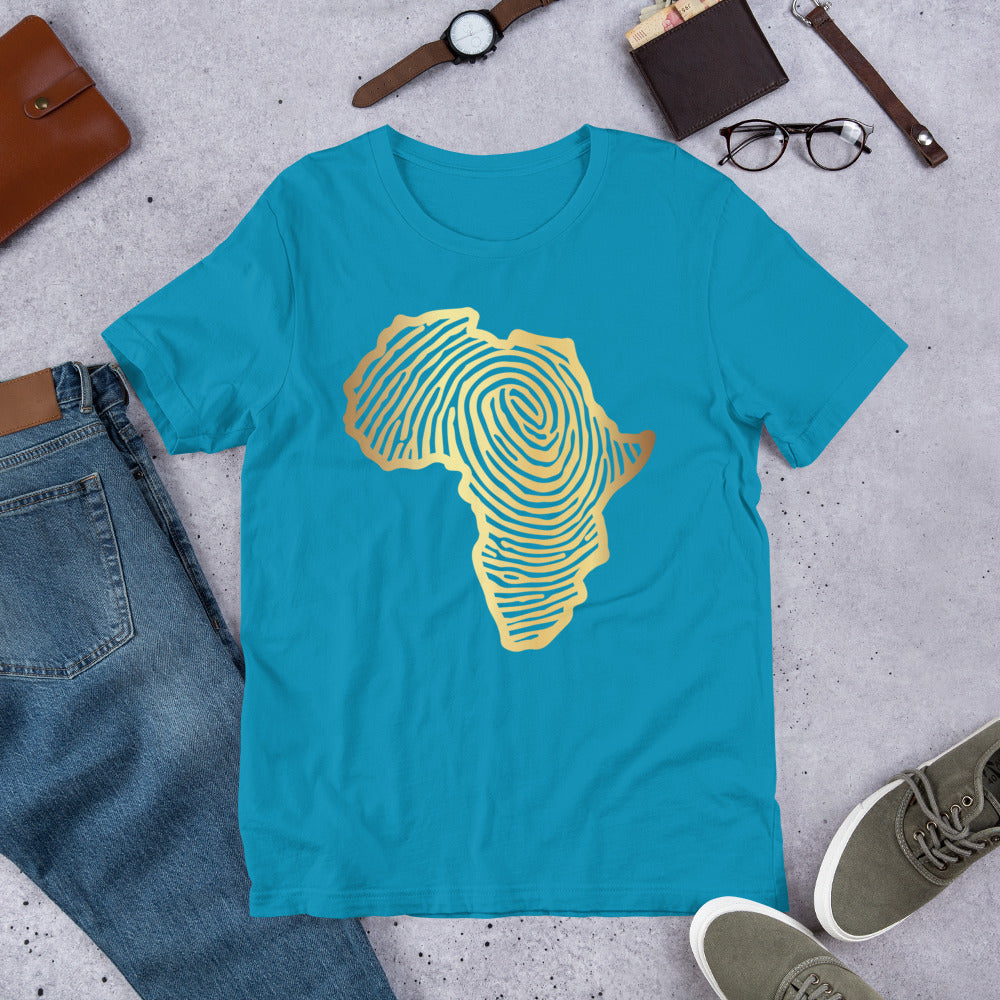 Gold African Print Unisex T-shirt