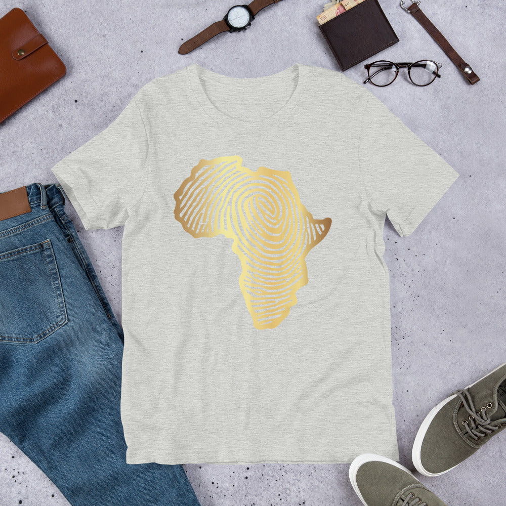 Gold African Print Unisex T-shirt