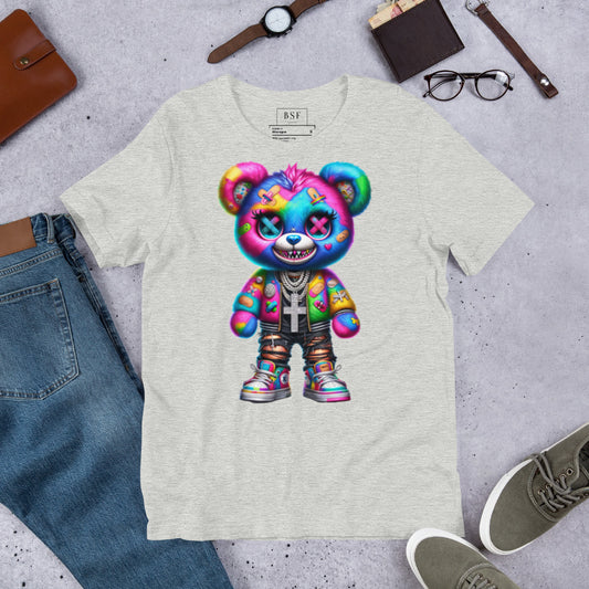 Neon Girl Teddy Bear Unisex T-Shirt