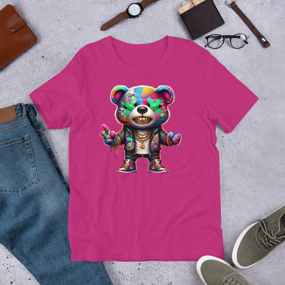 Neon Whassup Teddy Bear Unisex T-Shirt