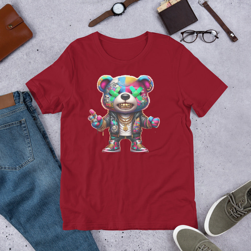 Neon Whassup Teddy Bear Unisex T-Shirt