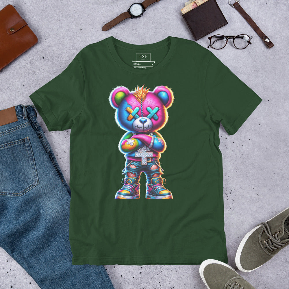 Neon Boy Teddy Bear Unisex T-Shirt