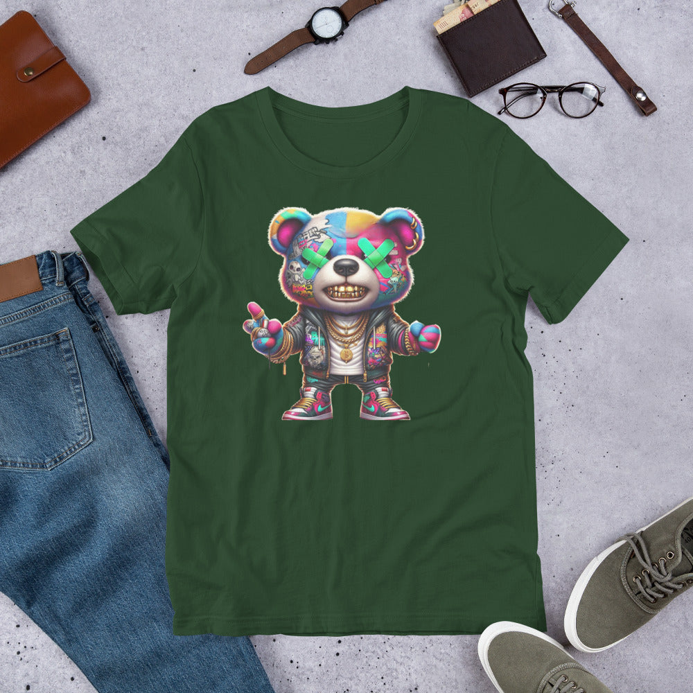 Neon Whassup Teddy Bear Unisex T-Shirt