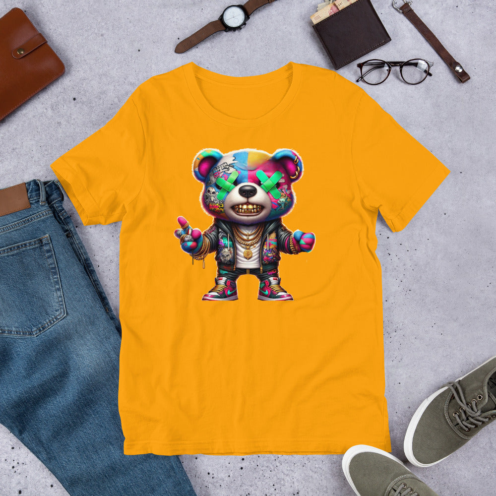 Neon Whassup Teddy Bear Unisex T-Shirt