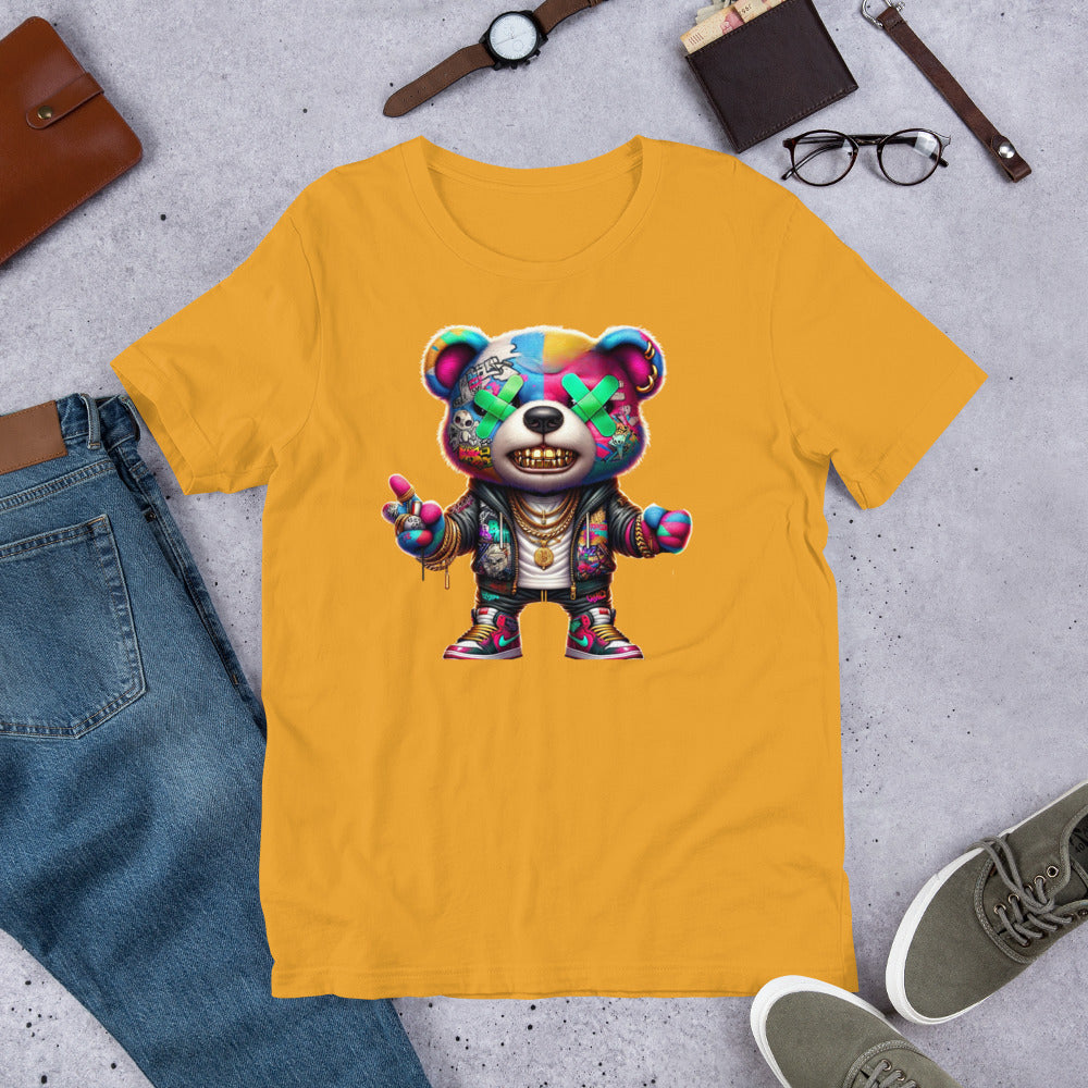 Neon Whassup Teddy Bear Unisex T-Shirt