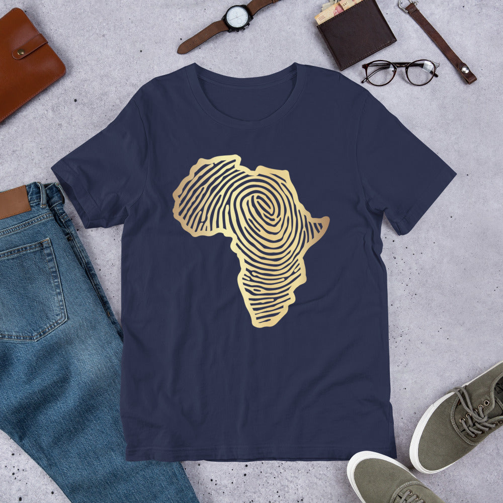 Gold African Print Unisex T-shirt
