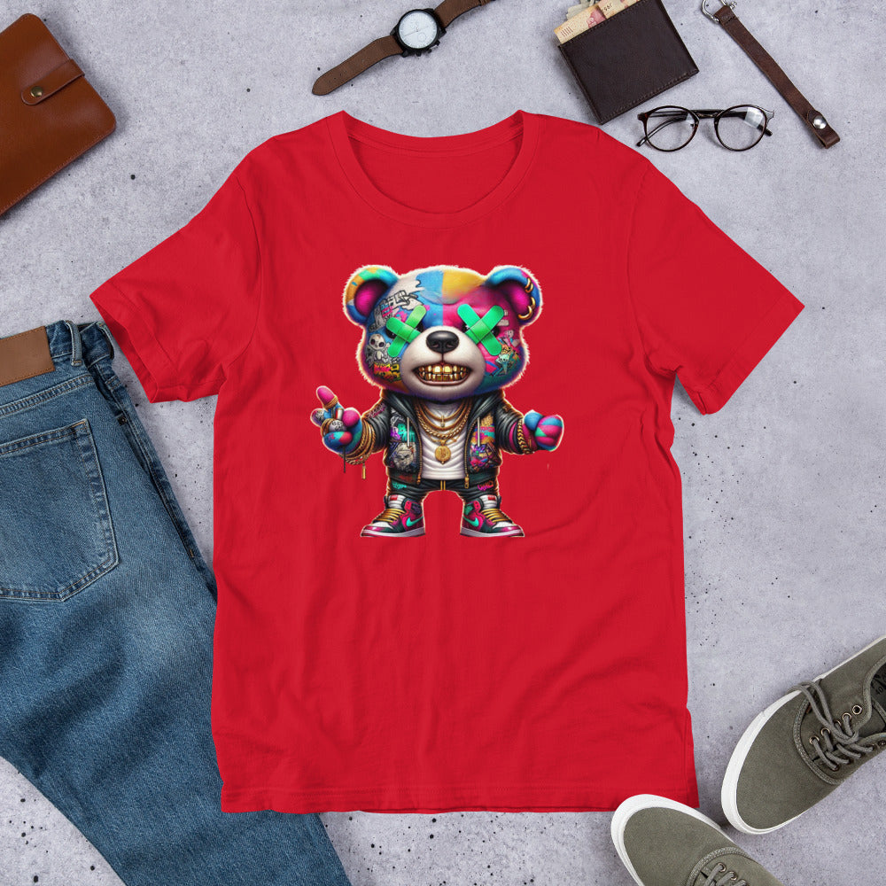 Neon Whassup Teddy Bear Unisex T-Shirt