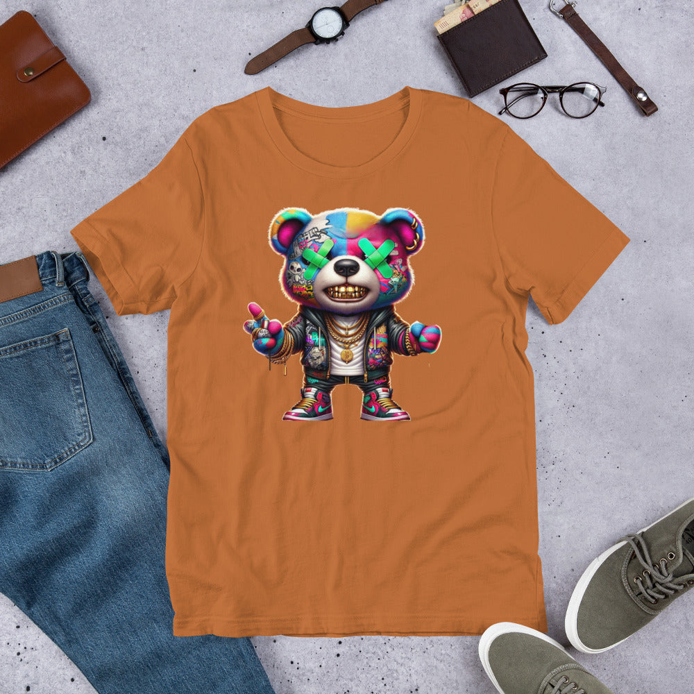 Neon Whassup Teddy Bear Unisex T-Shirt