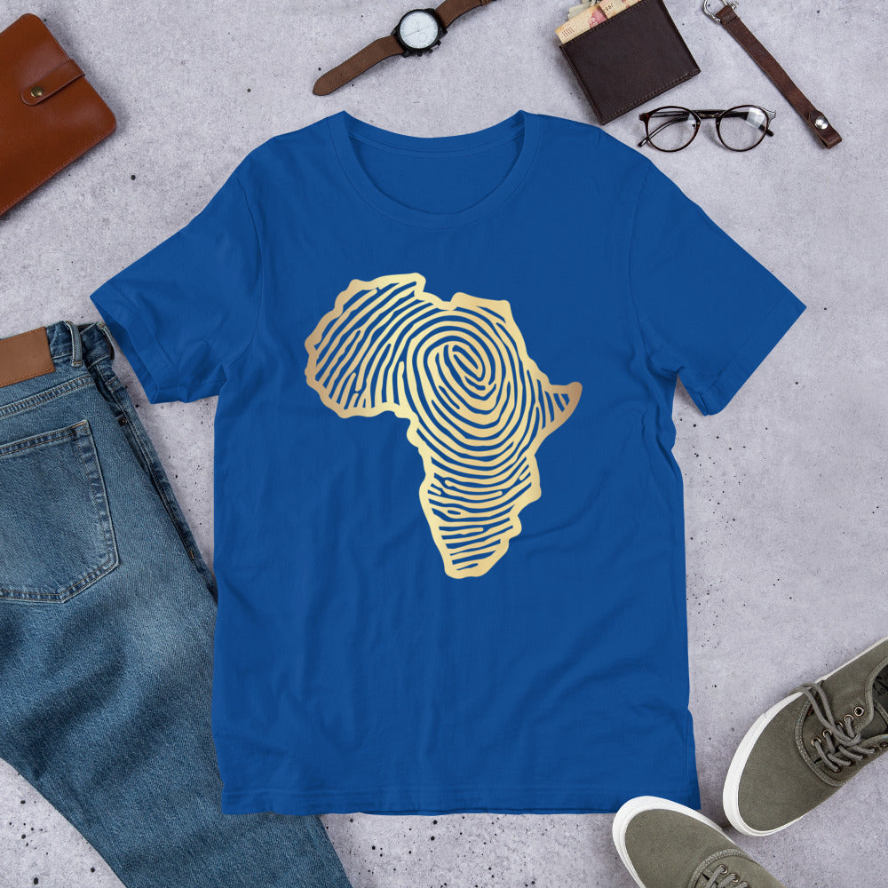 Gold African Print Unisex T-shirt